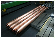 銅パイプ加工、外形100φ、長さ2m程度。